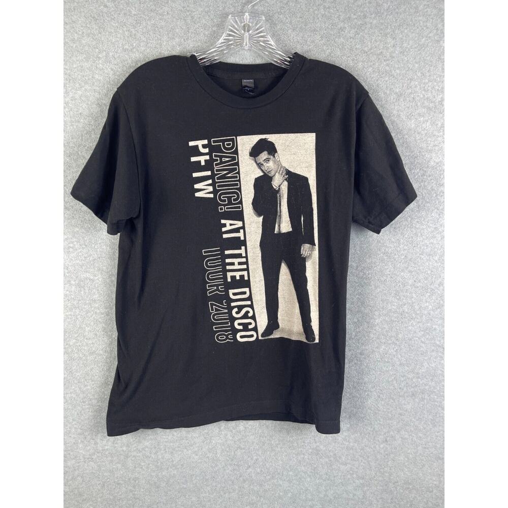 Panic At The Disco‎ T Shirt Men's Size M Black PFIW Tour 2018 Concert Band